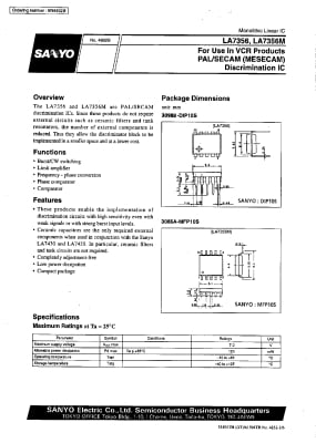 Интегрална схема  LA7356 SMD