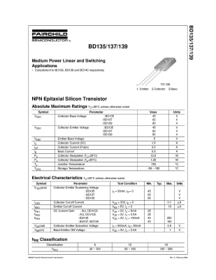 Транзистор BD137=2T9137