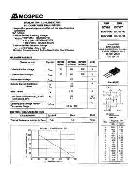 Транзистор BDV67C TO-3P
