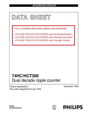 Интегрална схема  SN74HCT390