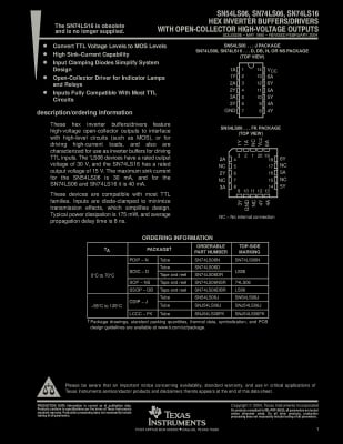 Интегрална схема  SN74LS06