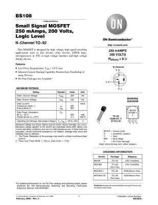 Транзистор BS108A  TO-92