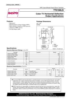 Транзистор TT2190 TO-220F