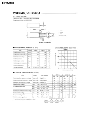 Транзистор 2SB646 TO-92MOD