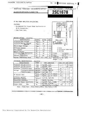 Транзистор 2SC1678 TO-220