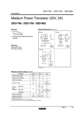 Транзистор 2SD1758 TO-252