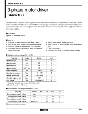 Интегрална схема  BA6871BS