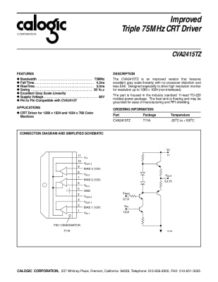 Интегрална схема  CVA2415T