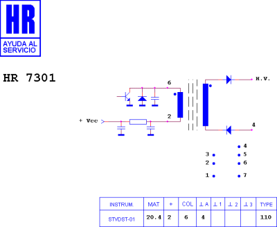 ТХО за телевизор HR7301