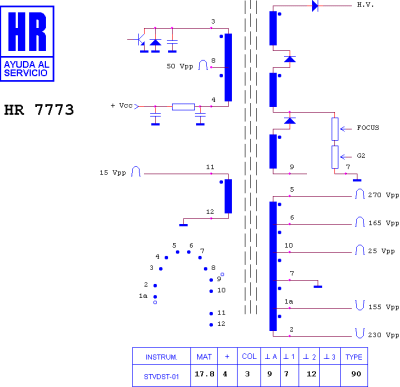 ТХО за телевизор HR7773 SHARP