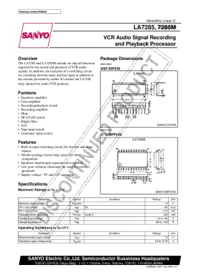 Интегрална схема  LA7285 SMD