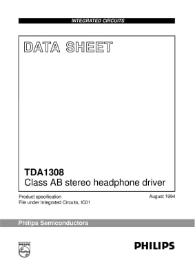 Интегрална схема  TDA1308 SO-8