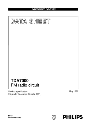 Интегрална схема  TDA7000 DIP-18