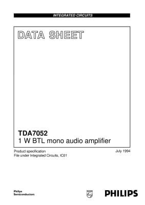 Интегрална схема  TDA7052 DIP-8