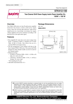 Интегрална схема  STK412-150 SIP22