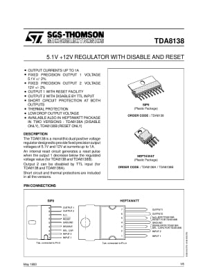 Интегрална схема  TDA8138A