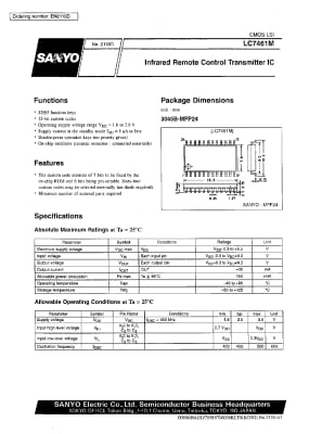 Интегрална схема  LC7461-8100smd
