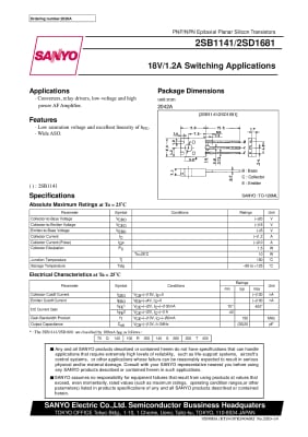 Транзистор 2SD1681