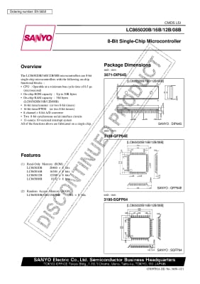 Интегрална схема  LC865008B-5582