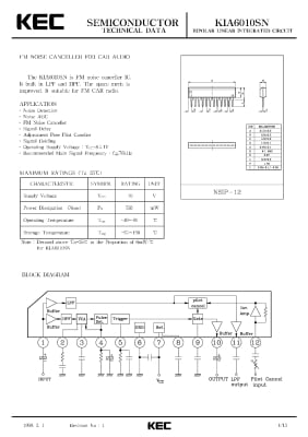 Интегрална схема  KIA6010SN