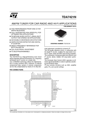 Интегрална схема  TDA7421 SMD