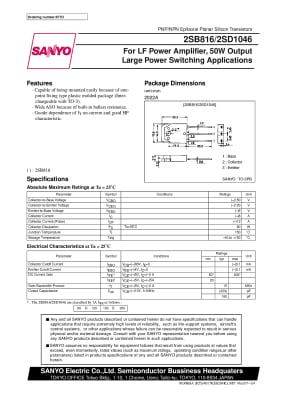 Транзистор 2SD1046