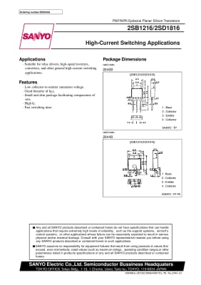 Транзистор 2SD1816