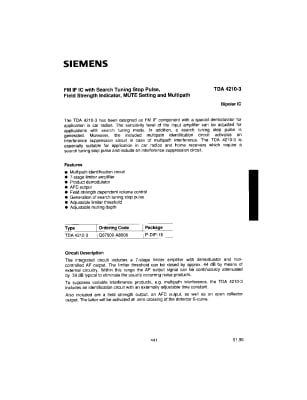 Интегрална схема  TDA4210-3