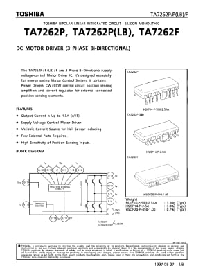 Интегрална схема TA7262F