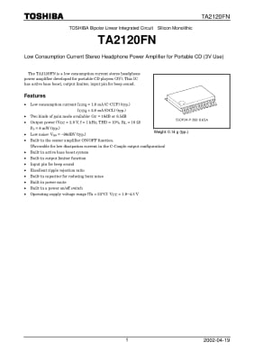 Интегрална схема TA2120FN   SMD