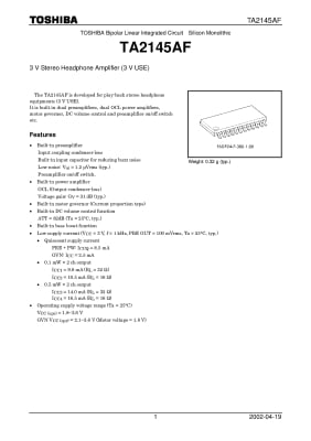 Интегрална схема TA2145AF   SMD