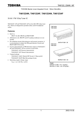 Интегрална схема  TA8122AF   SMD
