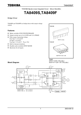 Интегрална схема  TA8409F    SMD