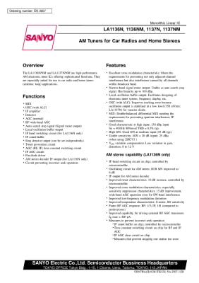 Интегрална схема  LA1137N