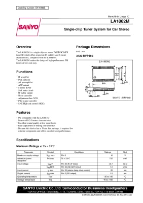 Интегрална схема  LA1862M    SMD