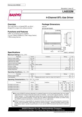 Интегрална схема  LA6532     SMD