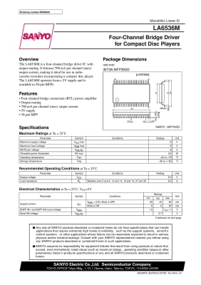 Интегрална схема  LA6536-SMD