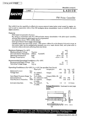 Интегрална схема  LA2110