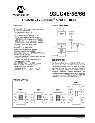 Интегрална схема  93LC46 DIP-8