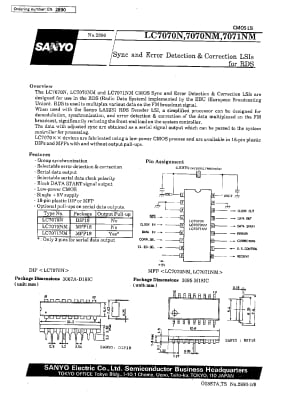 Интегрална схема  LC7070N
