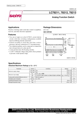 Интегрална схема  LC78212 SDIP-30