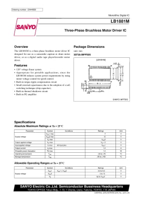 Интегрална схема  LB1881M    smd