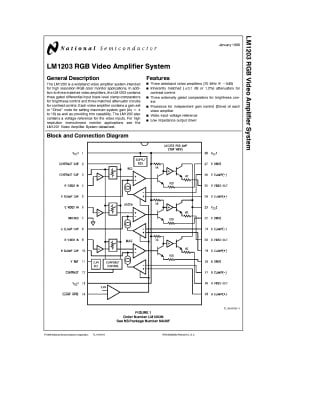 Интегрална схема  LM1203CN