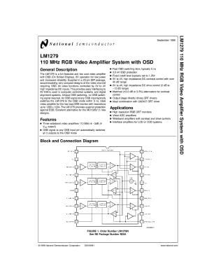 Интегрална схема  LM1279AN