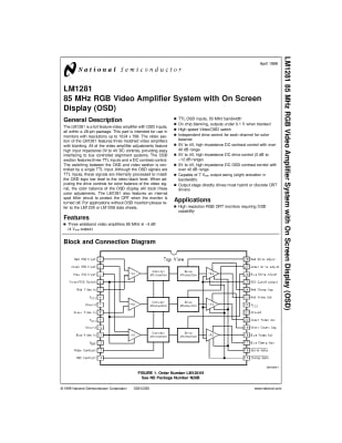 Интегрална схема  LM1281N