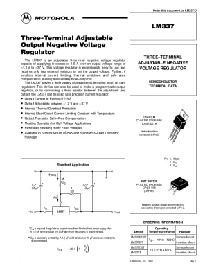 Интегрална схема LM337BT/SP TO-220