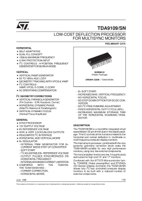 Интегрална схема TDA9109SN