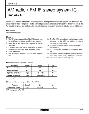 Интегрална схема  BA1442A