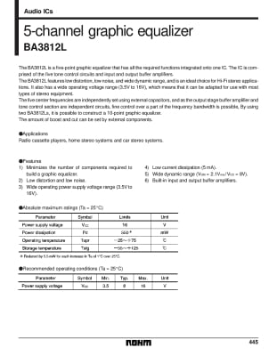 Интегрална схема  BA3812L