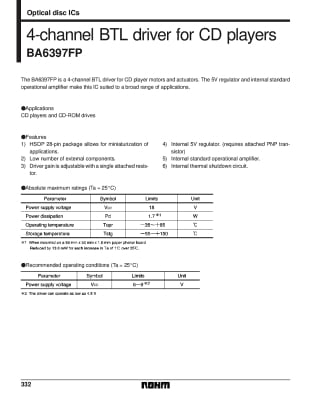 Интегрална схема  BA6397FP   SMD